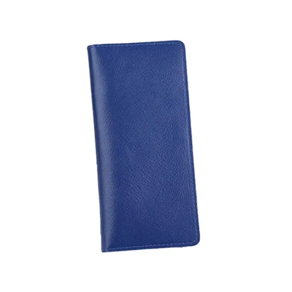 Blue Grained Leather Wallet 藍色真牛皮錢包 CH19053