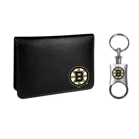 Boston Bruins Weekend Bi-fold Wallet & Valet Key Chain