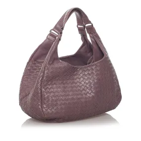 Bottega Veneta Intrecciato Campana Leather Hobo Bag (SHG-28631)