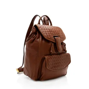 Bottega Veneta Vintage Intrecciato Nappa Backpack (SHF-18566)