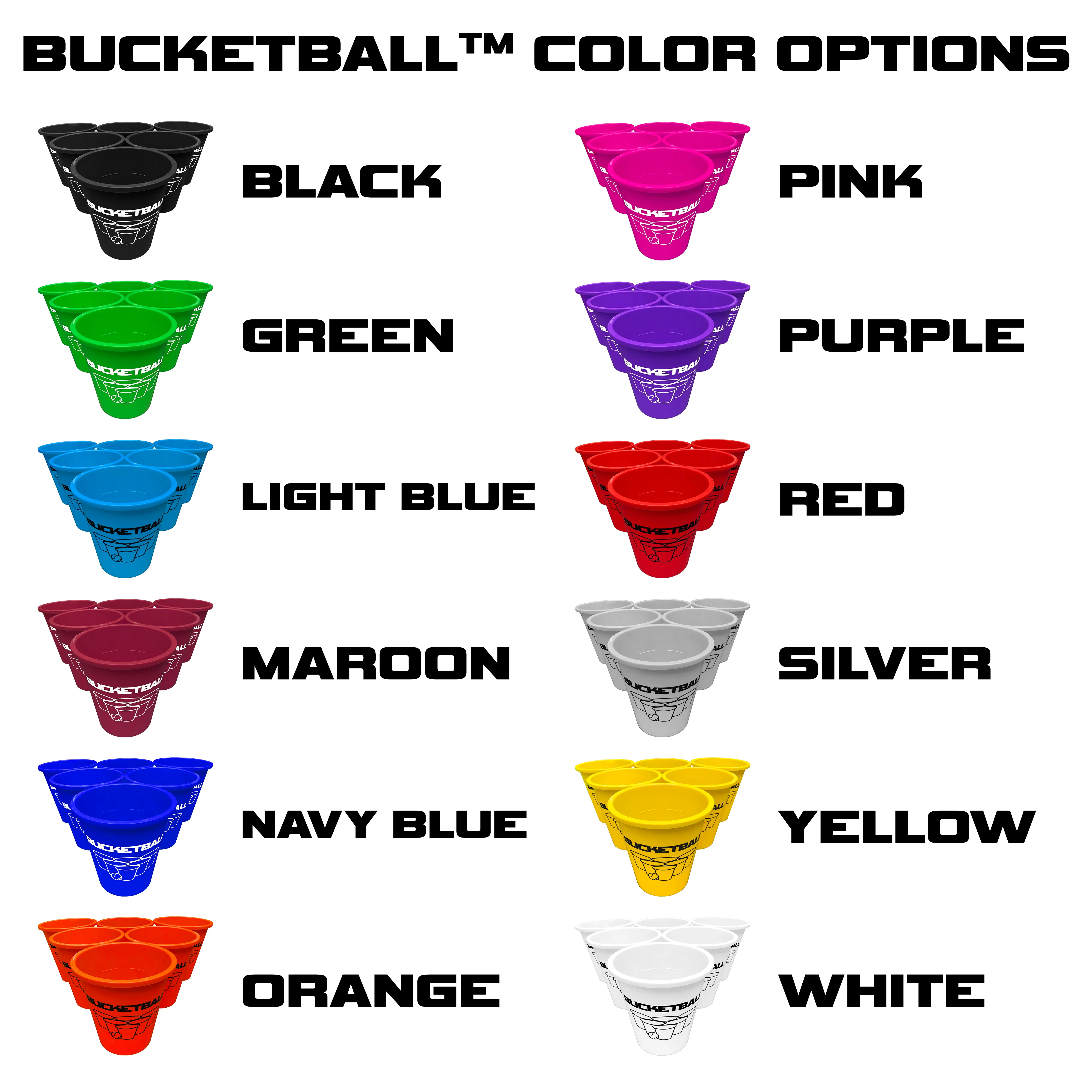 BucketBall - Team Color Edition - Combo Pack (Pink/Red)