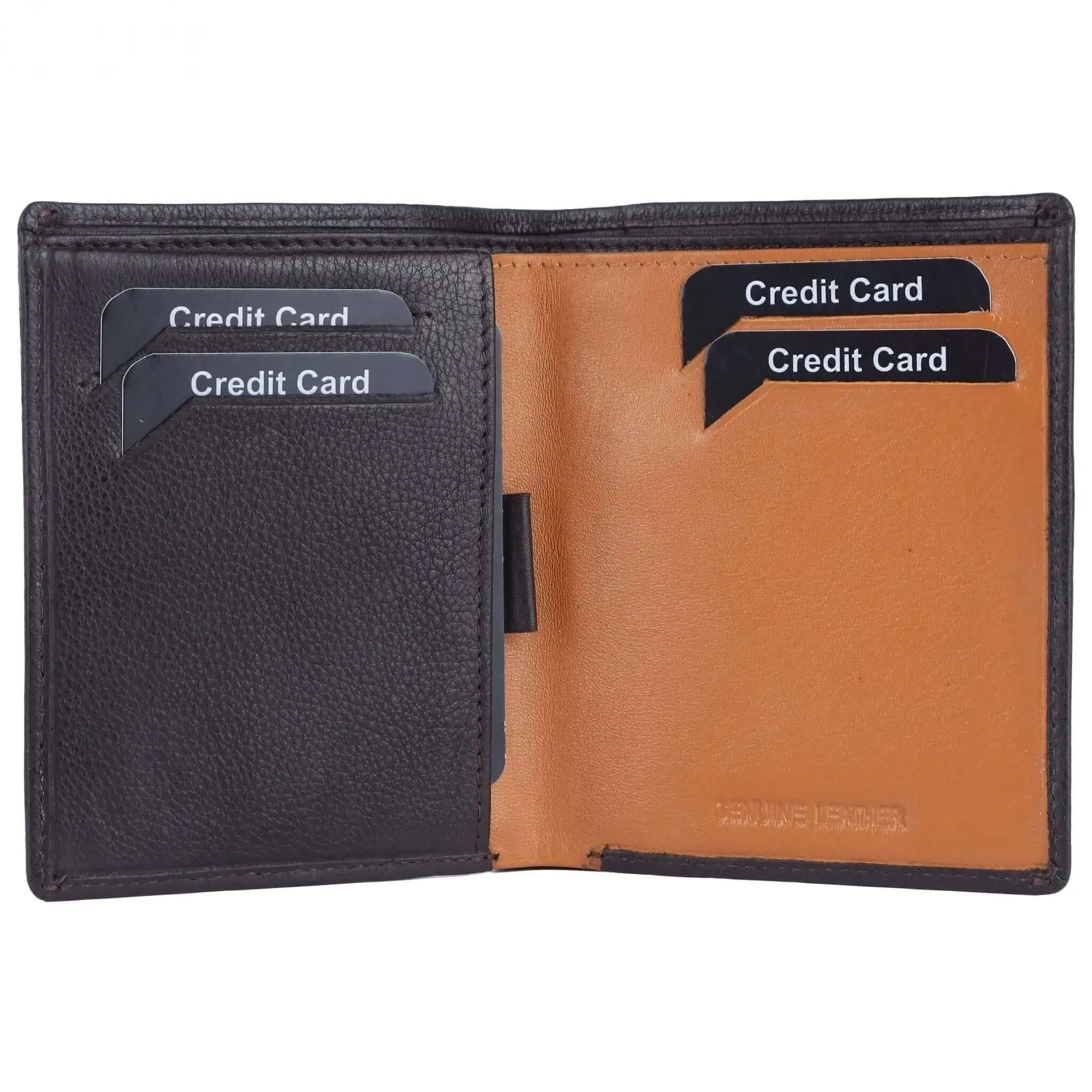 Buffalo and Cow Leather RFID Wallet: Durable and Stylish