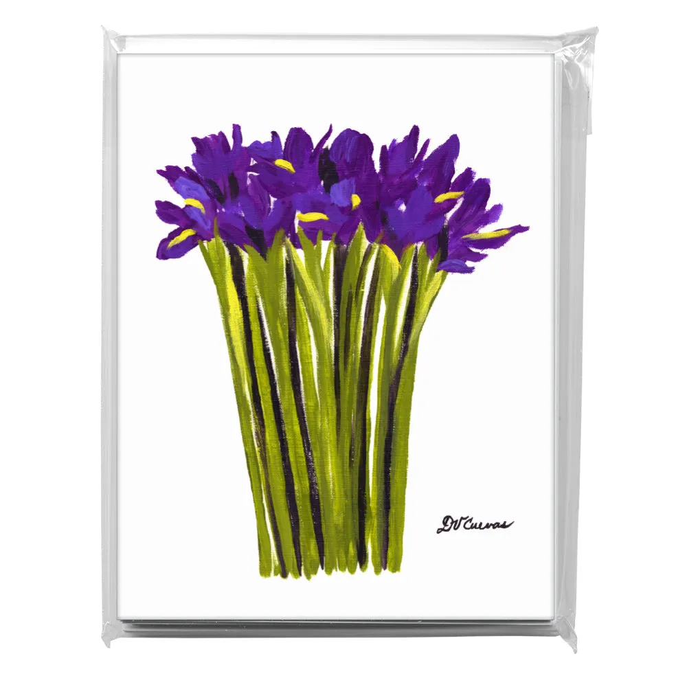 Bunch Of Iris 3, Greeting Card (7540)