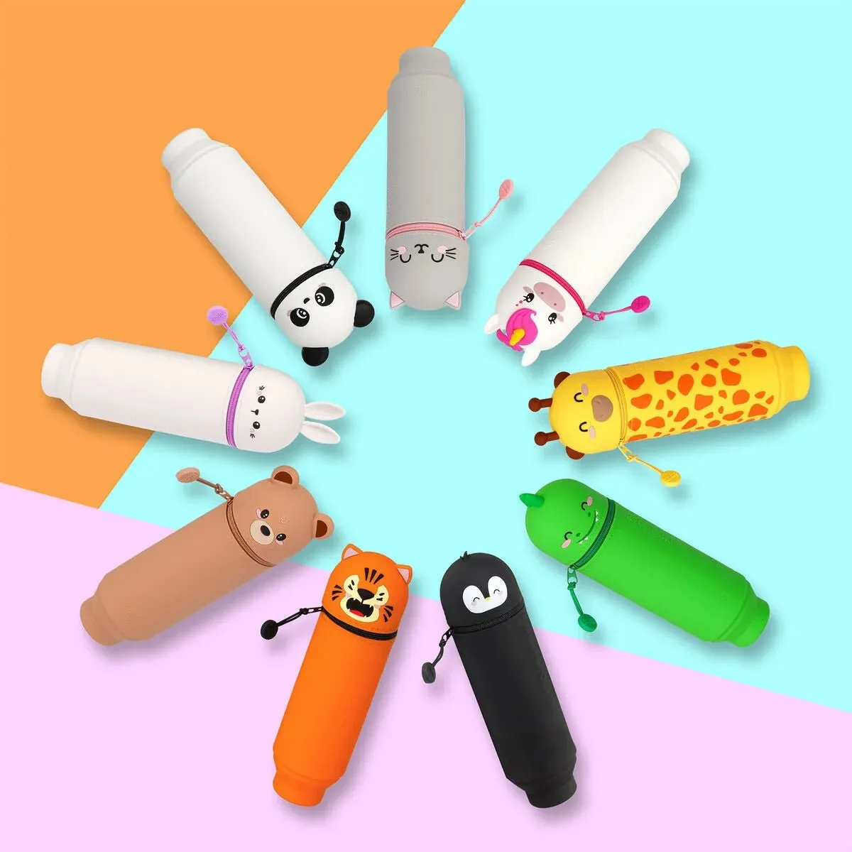 Bunny 2 in 1 Silicone Pencil Case