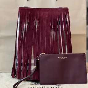 Burberry Fringed Bucket Bag