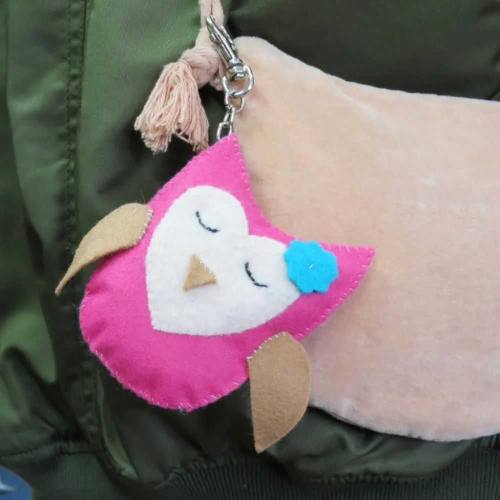 Buttonbag Sleepy Friends Key Ring Suitcase