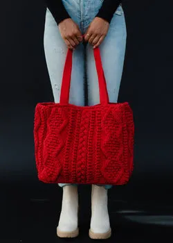 Cable Knit Tote *Multiple Colors Available*