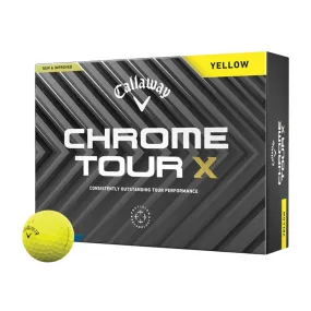 Callaway Chrome Tour X Golf Balls - Yellow