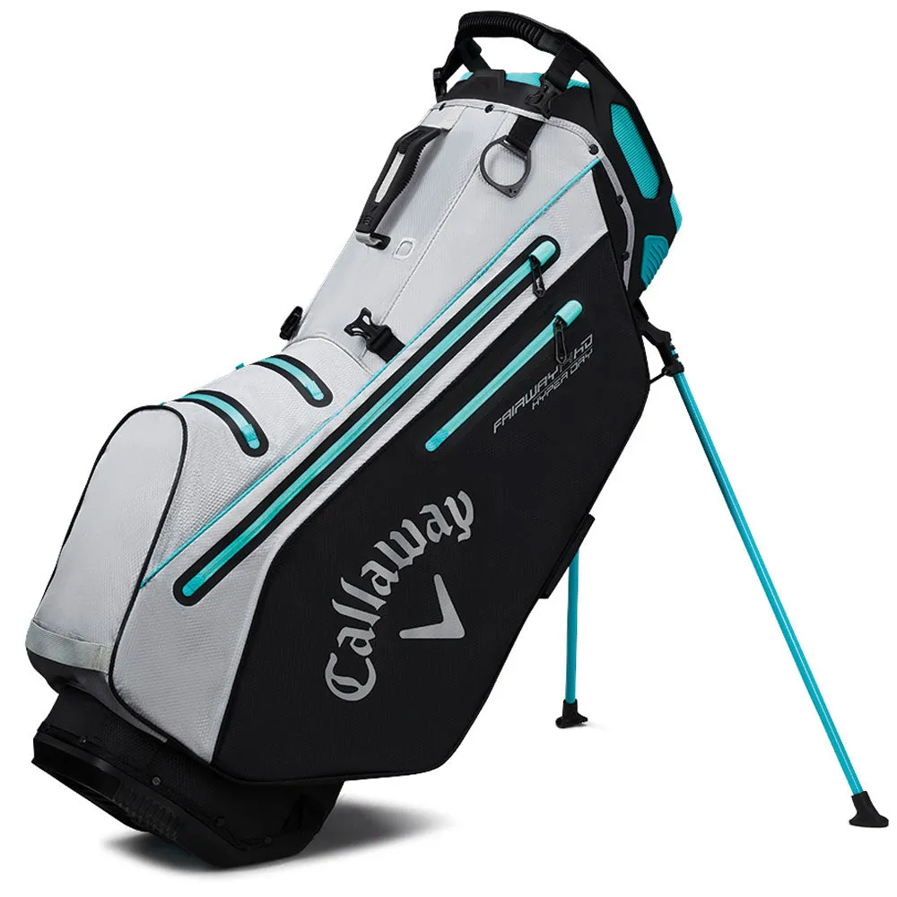 Callaway Fairway 14 Hyper Dry Waterproof Stand Bag - Silver/Black/Green