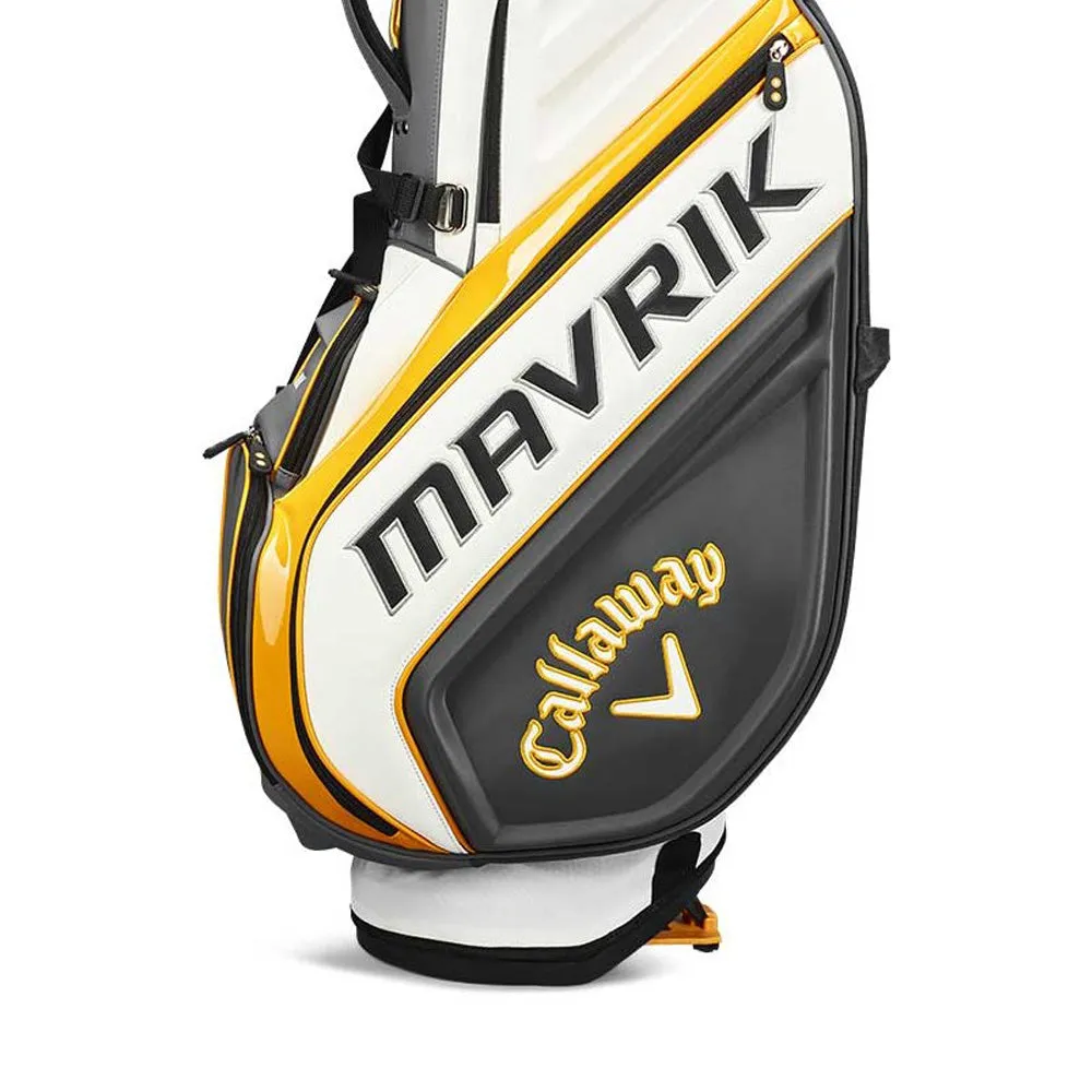 Callaway Mavrik Tour Staff Stand Bag - Charcoal/White/Orange