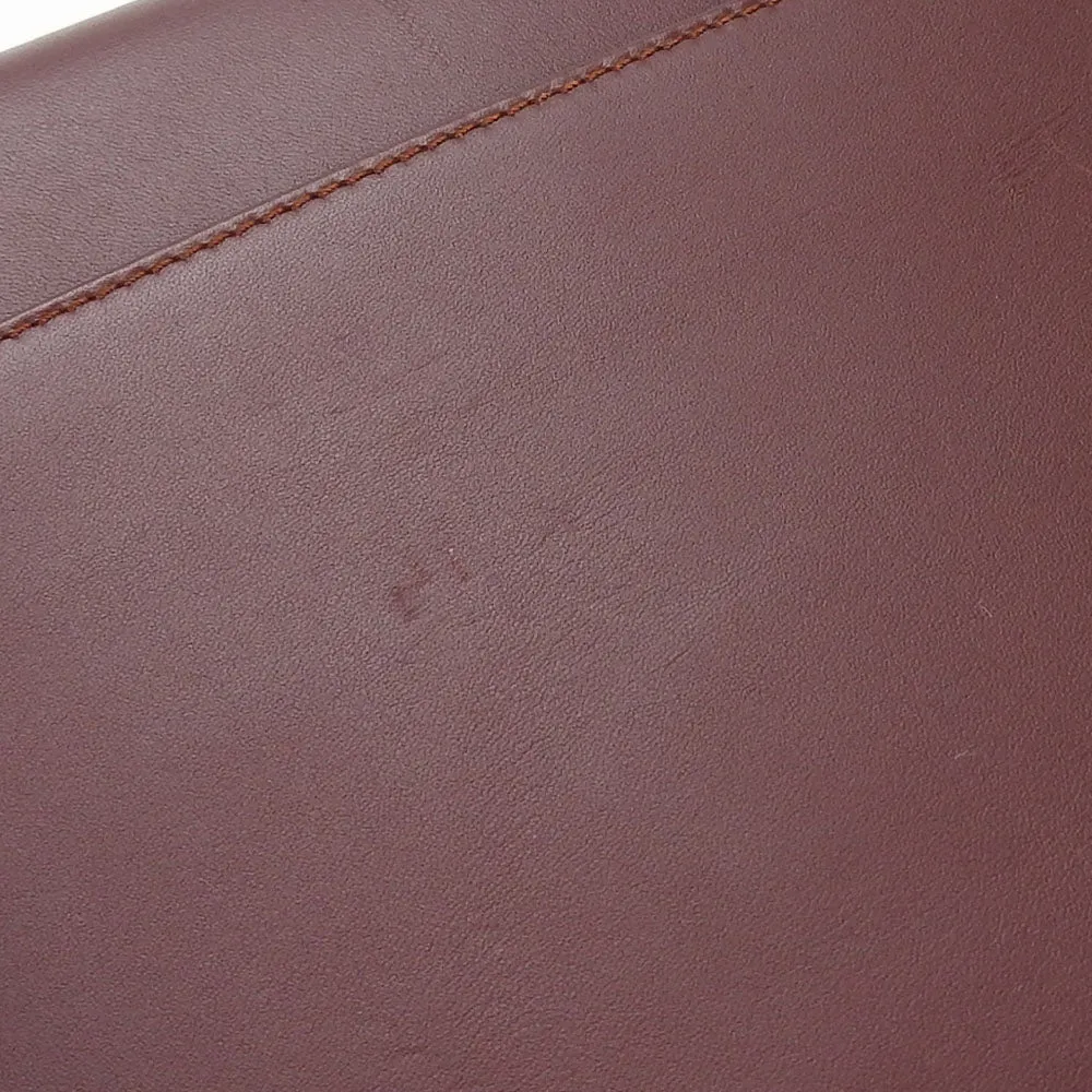 Cartier Must Line Leather Bordeaux Clutch Bag