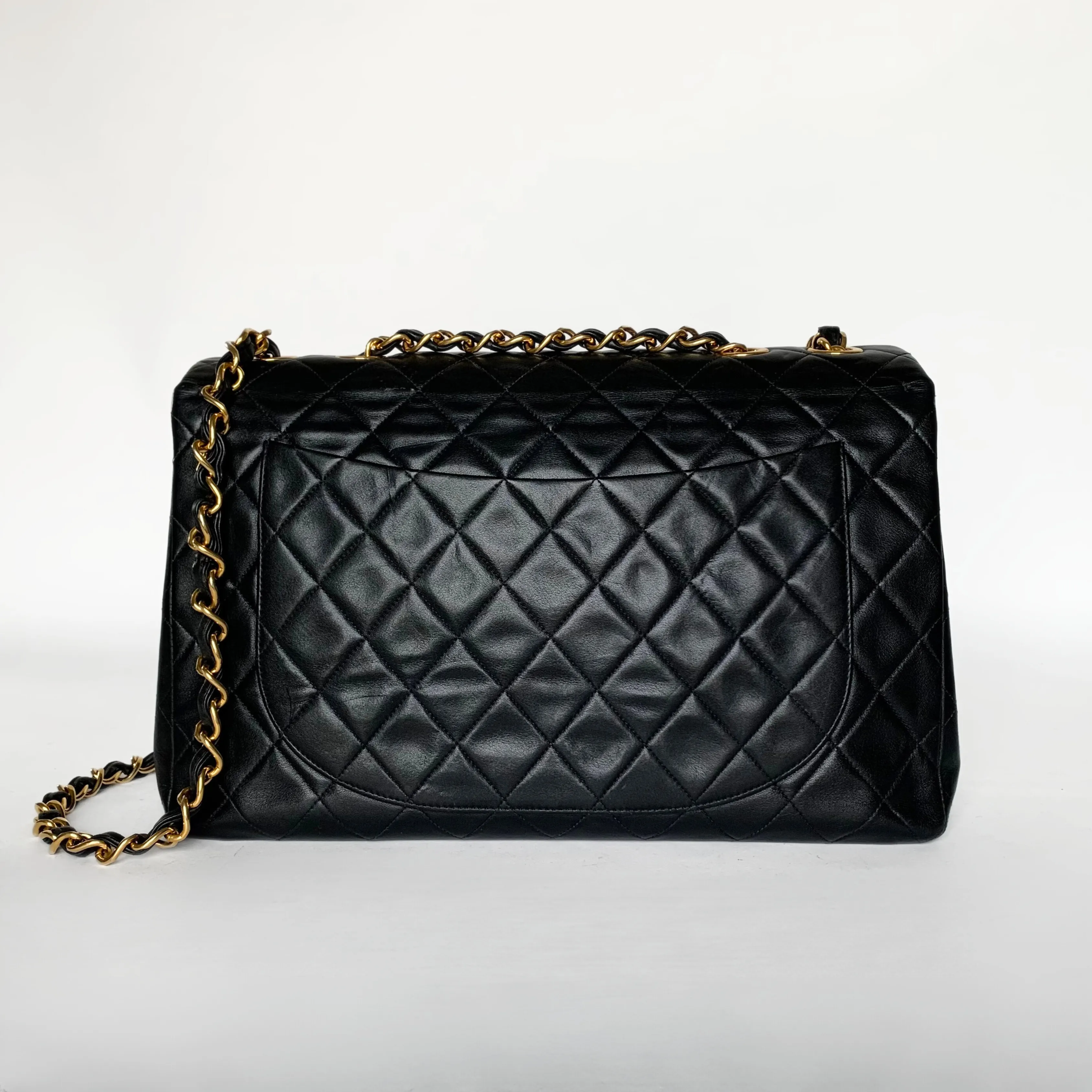 Chanel Classic Flap Bag Maxi Lambskin Leather