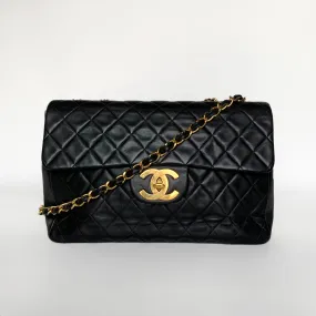 Chanel Classic Flap Bag Maxi Lambskin Leather