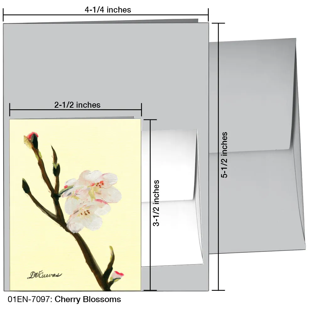 Cherry Blossoms, Greeting Card (7097)