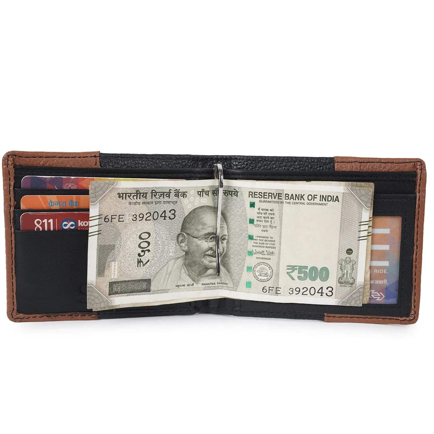 CIMONI Genuine Leather Wallet for Men I Ultra Strong Stitching I 6 Credit Card Slots