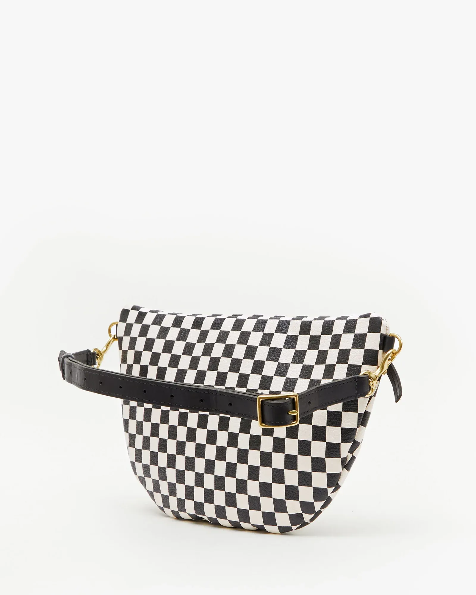 Clare V - Grande Fanny in Cream Chantal w/ Black Checkers