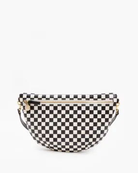 Clare V - Grande Fanny in Cream Chantal w/ Black Checkers