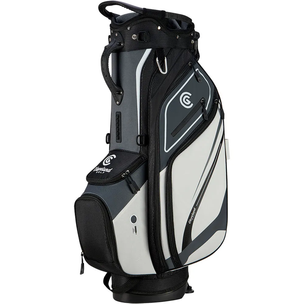 Cleveland Saturday Stand Bag - Charcoal/White/Black