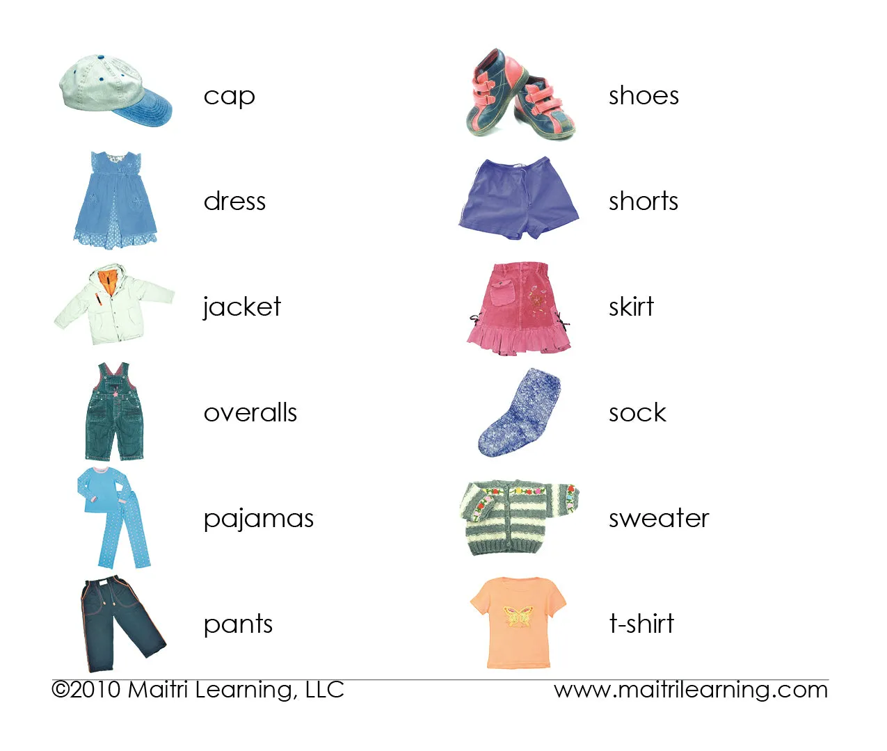 Clothing Vocabulary