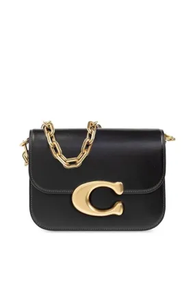 Coach Idol Logo Plaque Chained Shoulder Bag