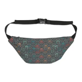 Colorful Skulls Large Fanny Pack