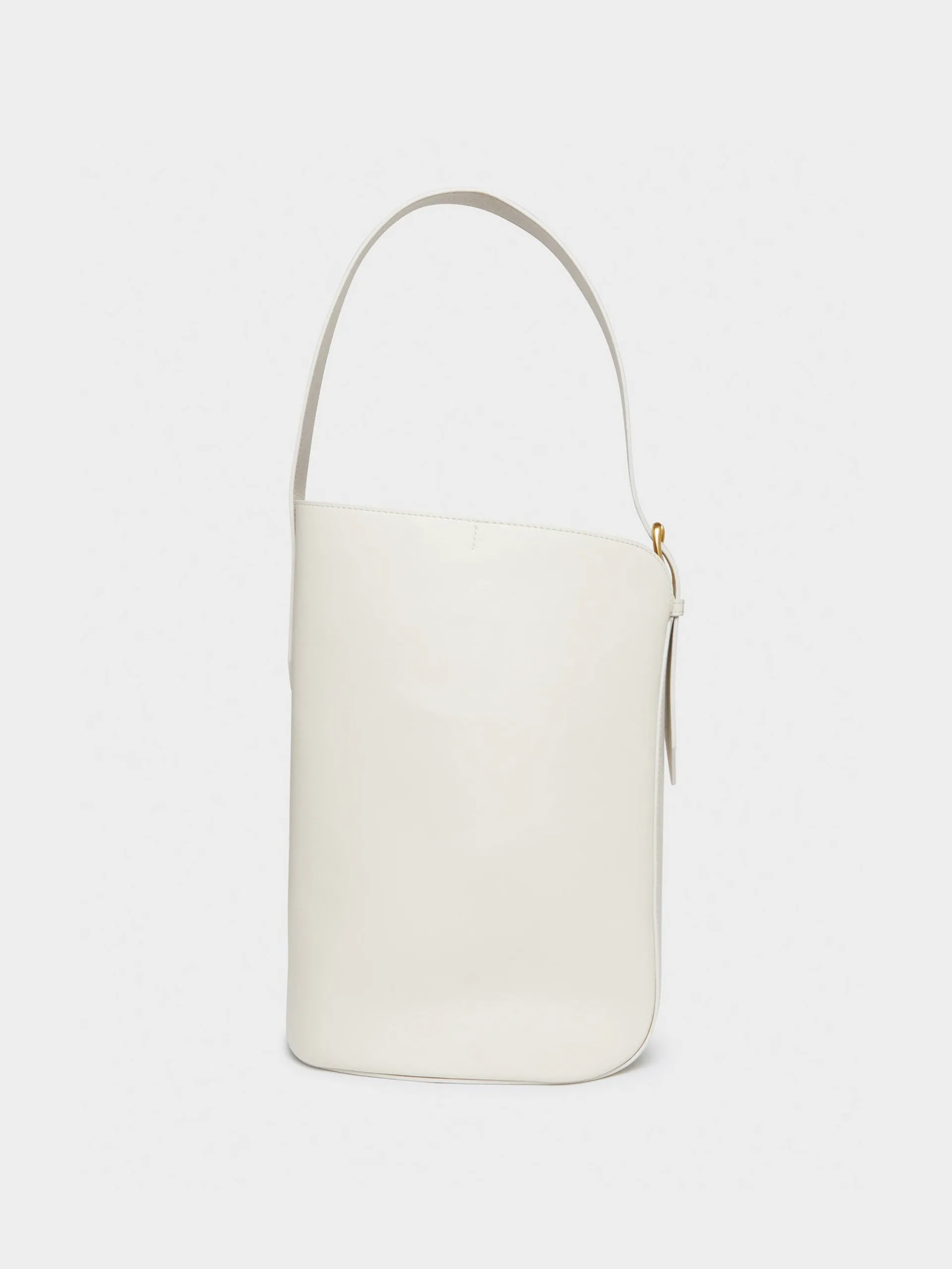 Cream Quiver bucket bag