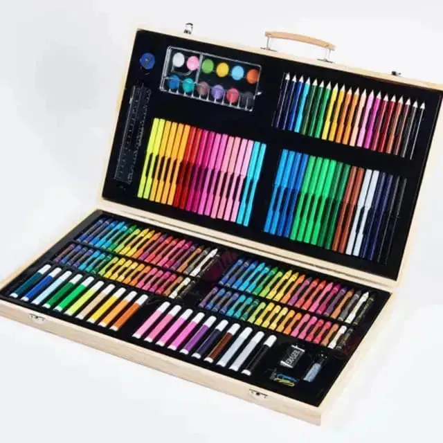 Creative Wooden Art Suitcase (220 Pcs)