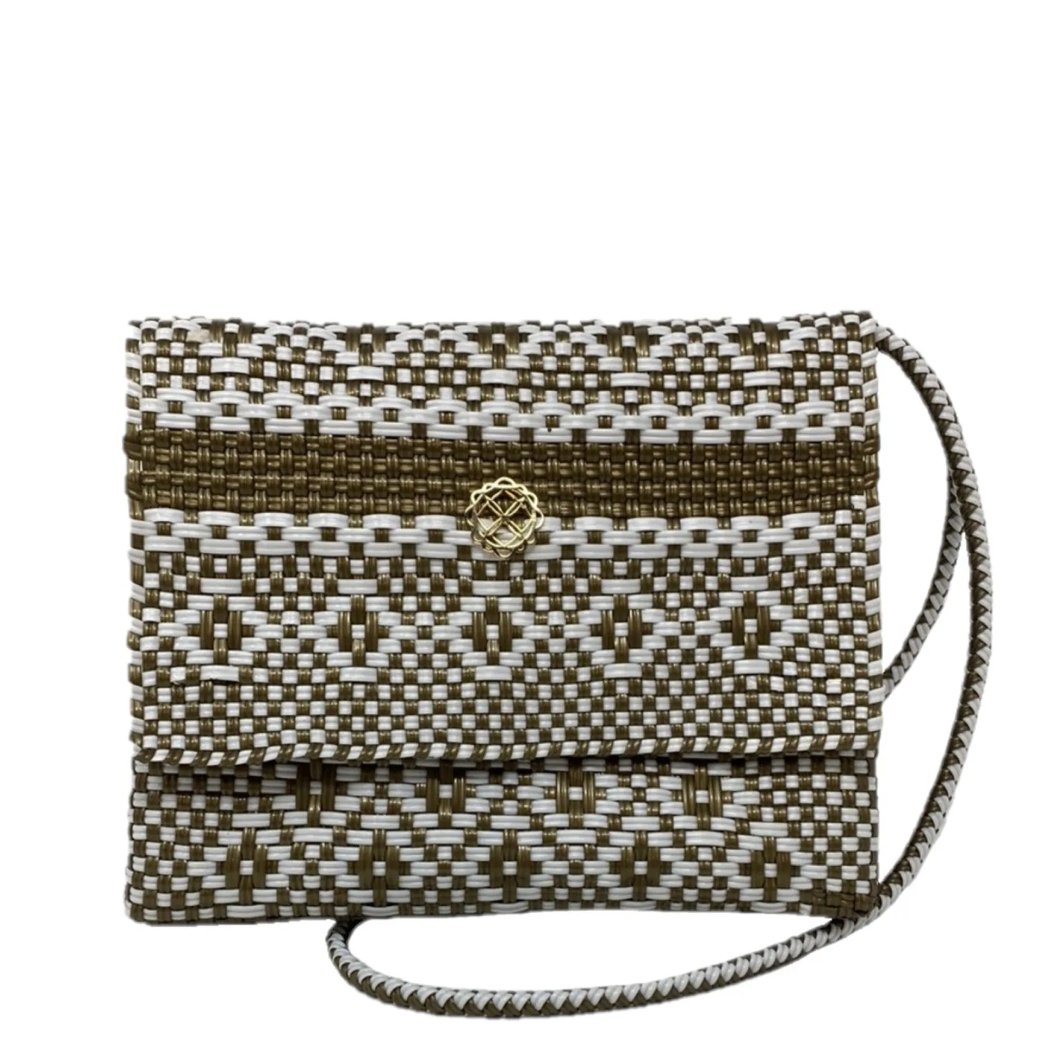 Crossbody Gold Aztec Stripe