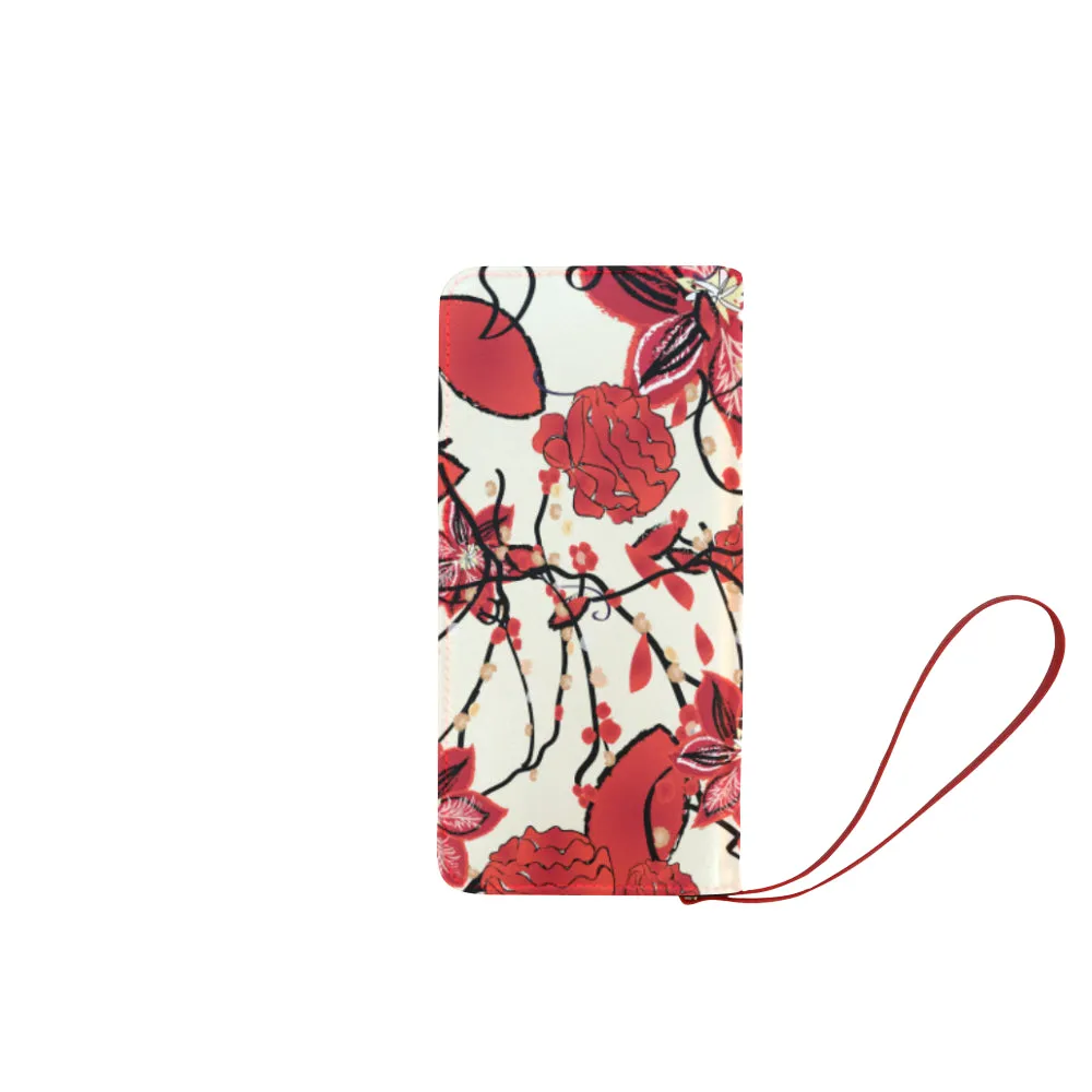 Custom Order - Cherry Bohemia Wallet Clutch Women's Clutch Wallet