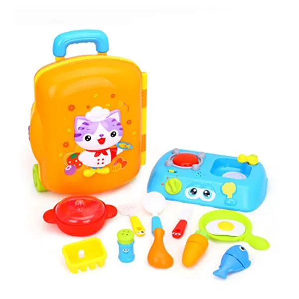 Cute Cat Little Chef Suitcase