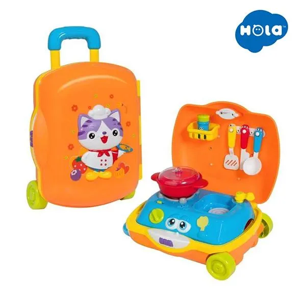 Cute Cat Little Chef Suitcase