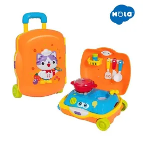 Cute Cat Little Chef Suitcase