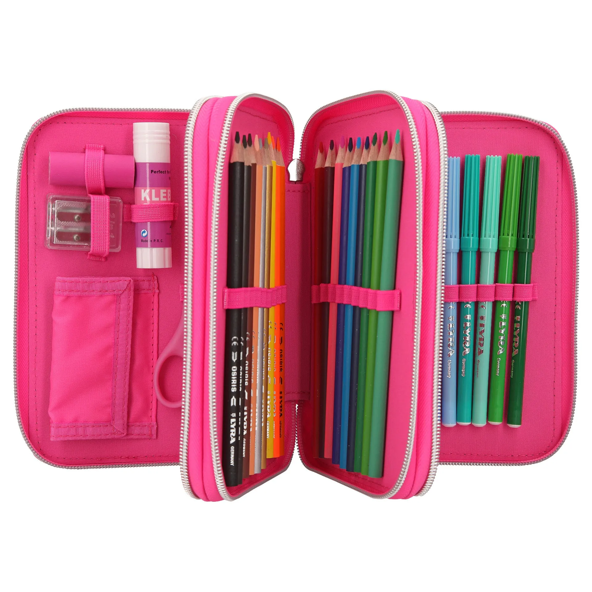 Depesche Miss Melody Filled Triple Pencil Case Pink