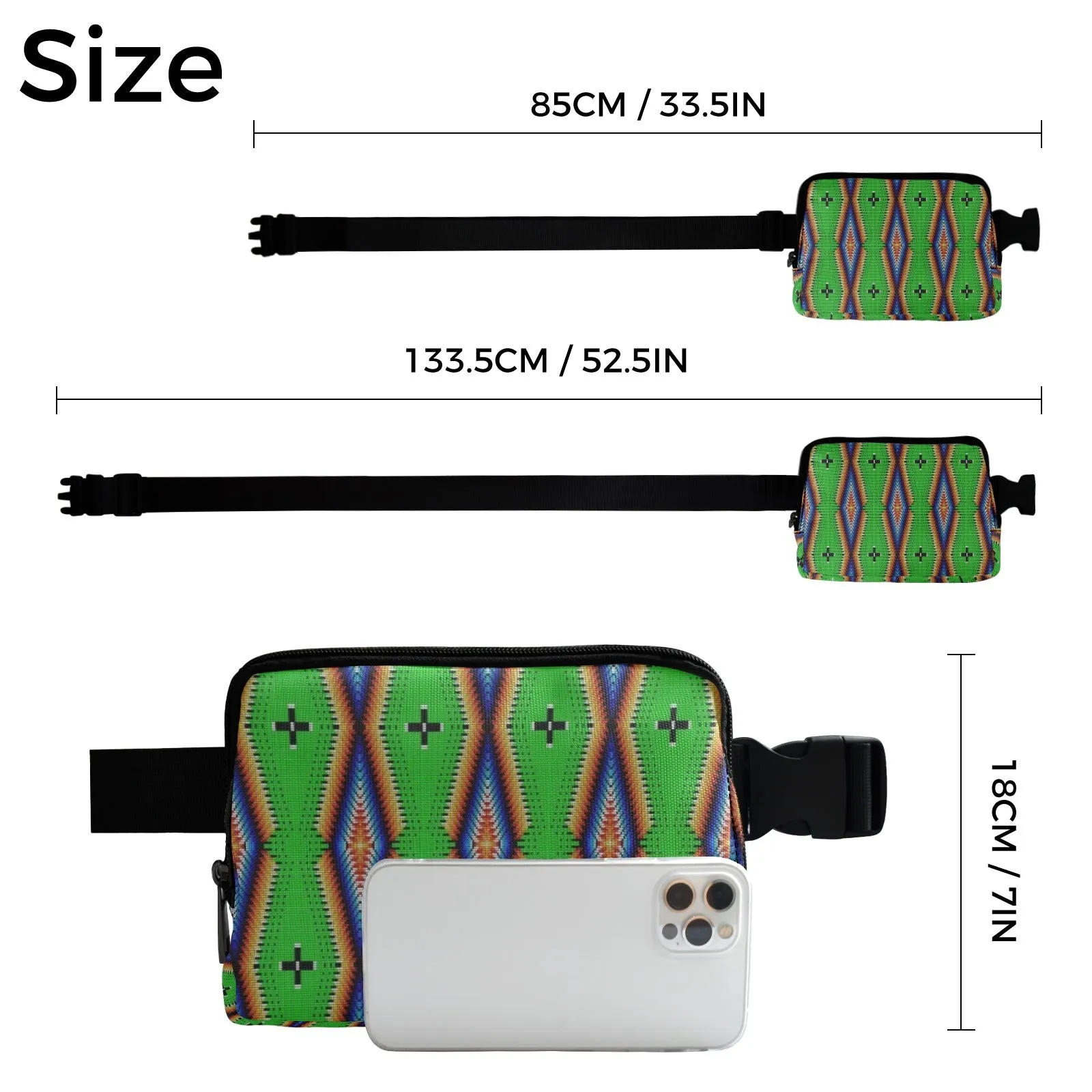 Diamond in the Bluff Lime Belt Bag