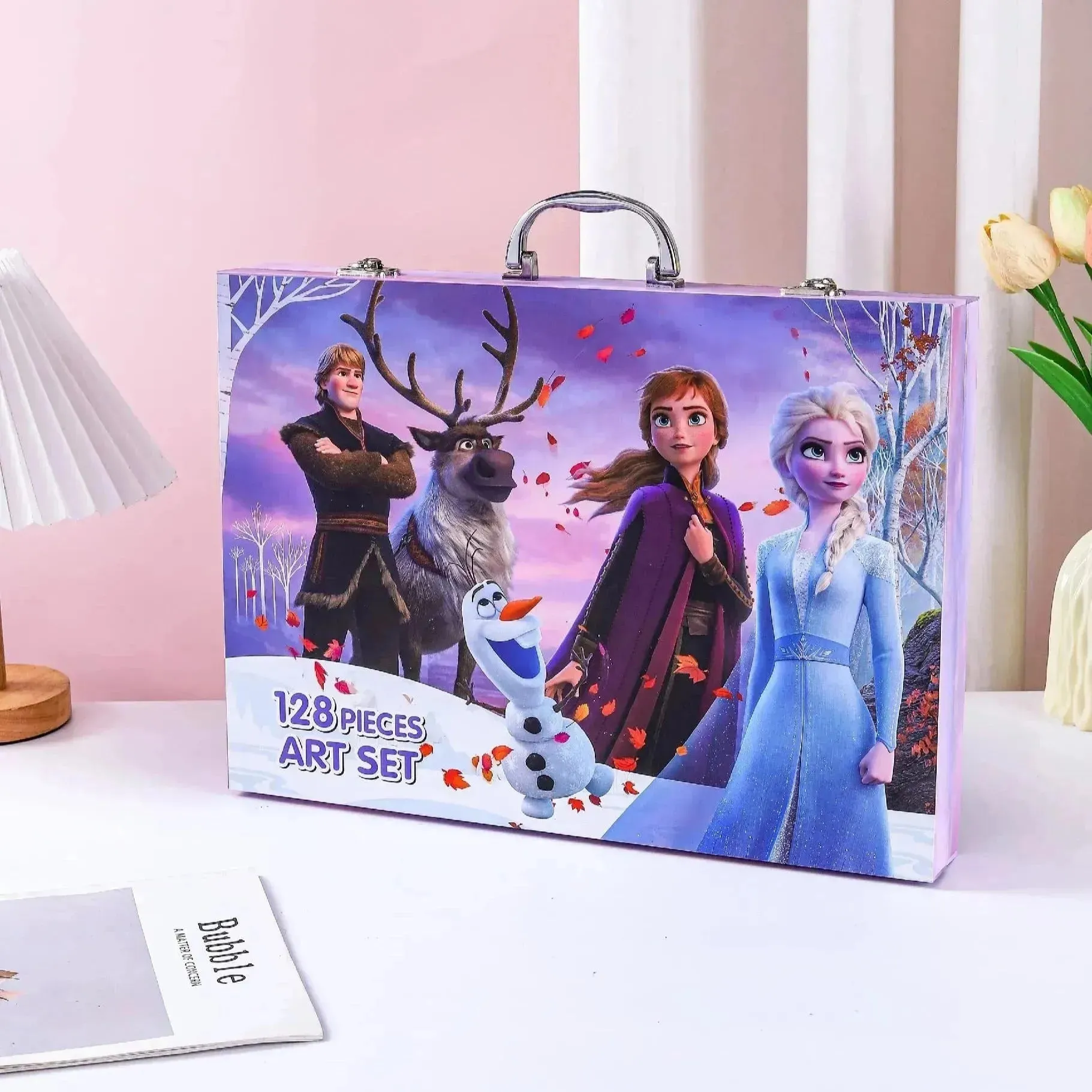 Disney Character Themed Art Suitcase (128 Pcs)