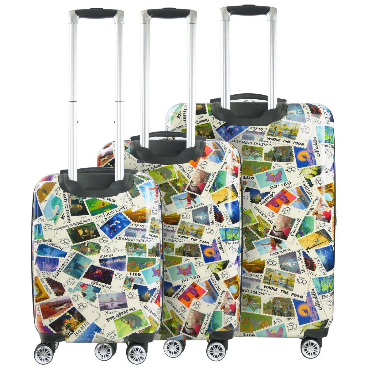 Disney Stamps 3pc Expandable Spinner Luggage Set