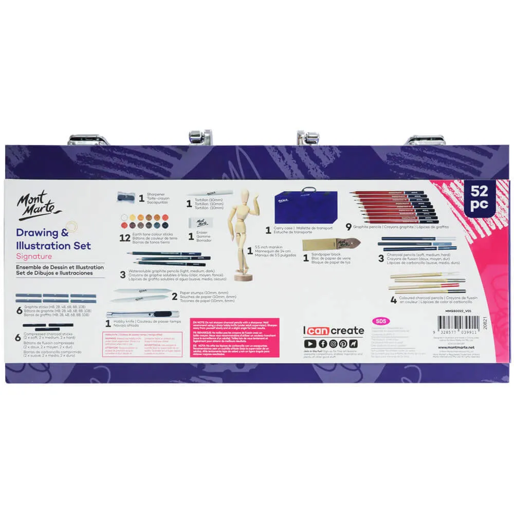 Drawing and Illustration Set Signature 52pc