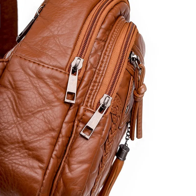 Durable and Water-resistant Vegan Leather Crossbody Bags