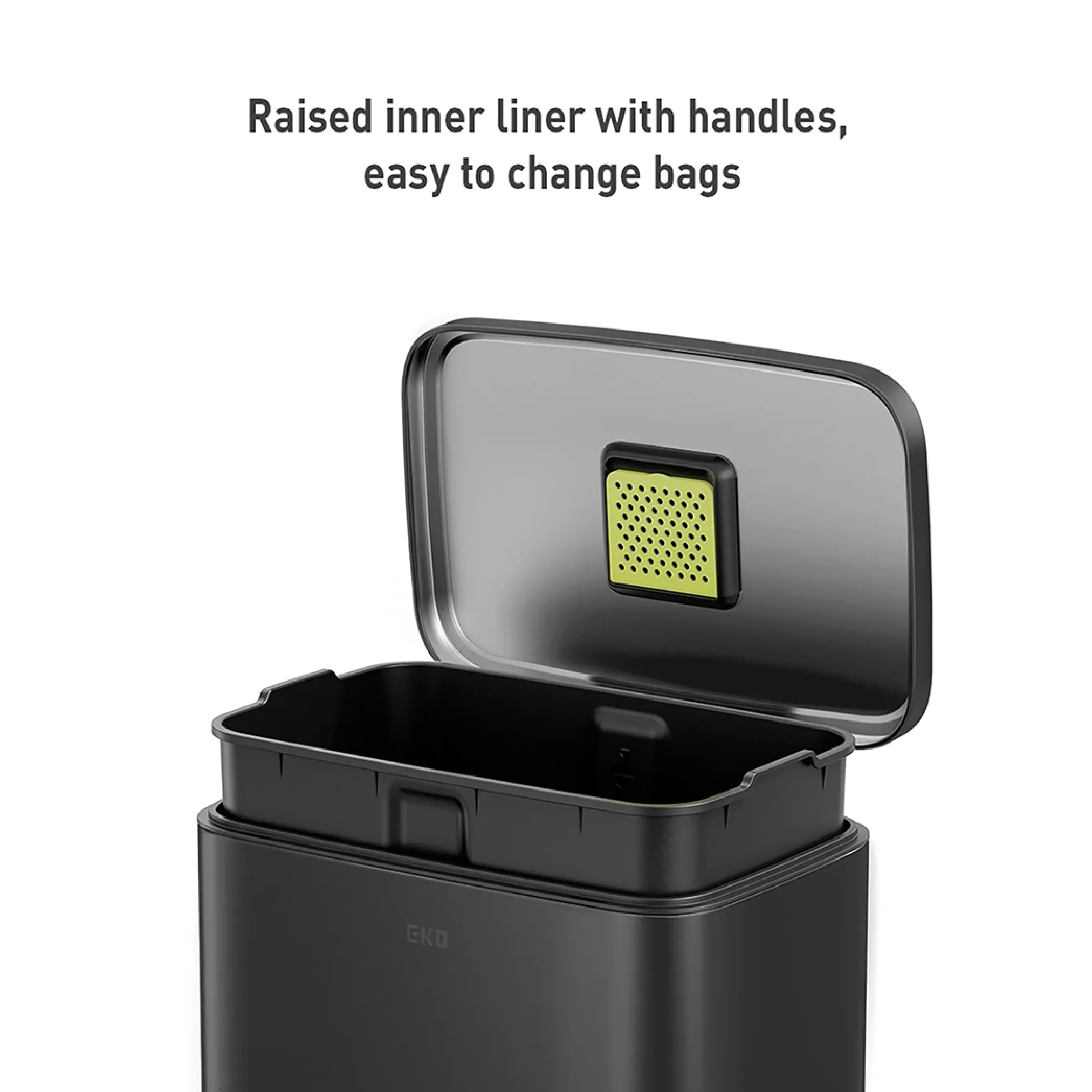 EKO Dustbin | Madison | EK9361 | Trash Bin | Waste Bin | Stainless Steel | Step Pedal Bin | Soft Closing