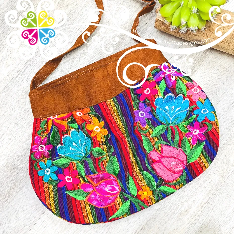 Embroider Waist Shape Crossover Bag