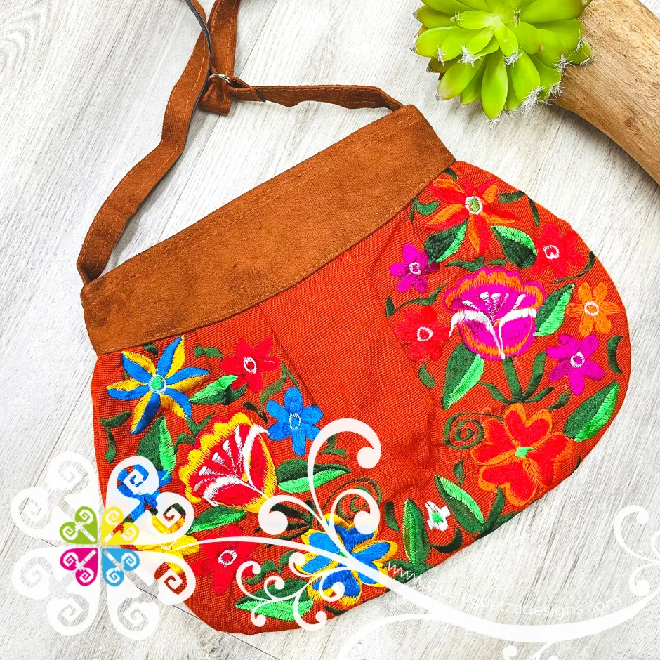 Embroider Waist Shape Crossover Bag