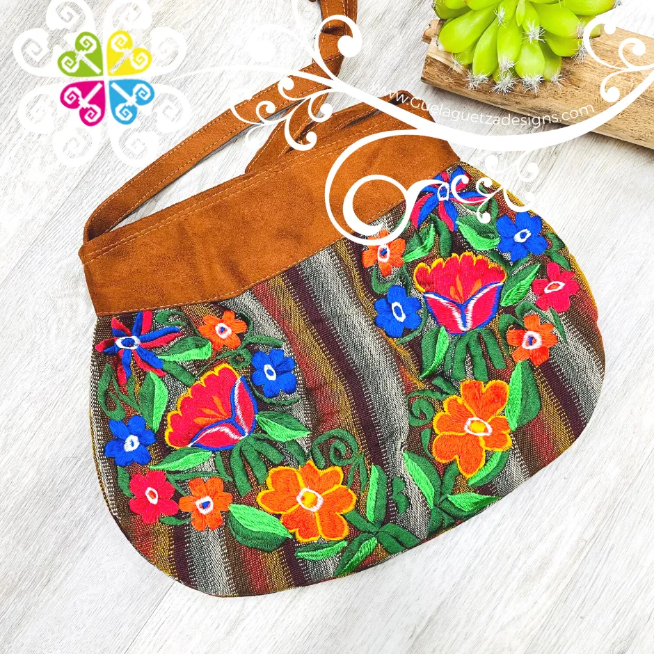 Embroider Waist Shape Crossover Bag