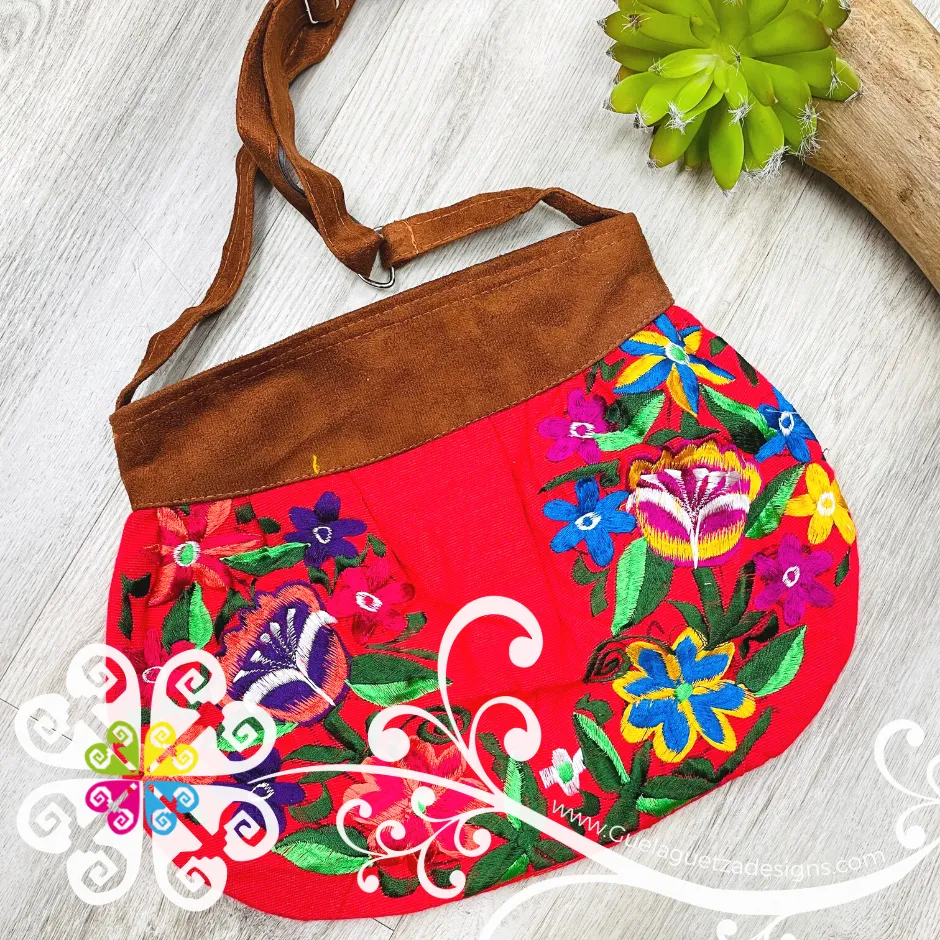 Embroider Waist Shape Crossover Bag