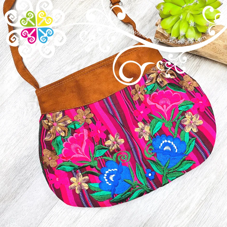 Embroider Waist Shape Crossover Bag