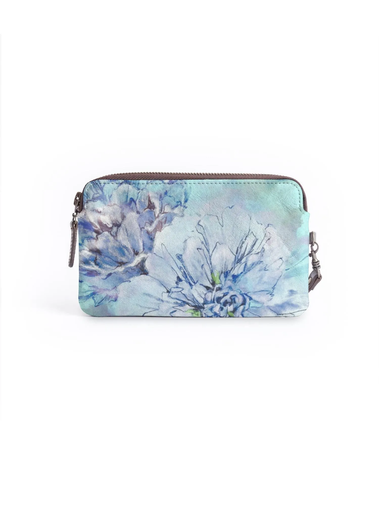 Envy Hold - Blue Peonies Clutch