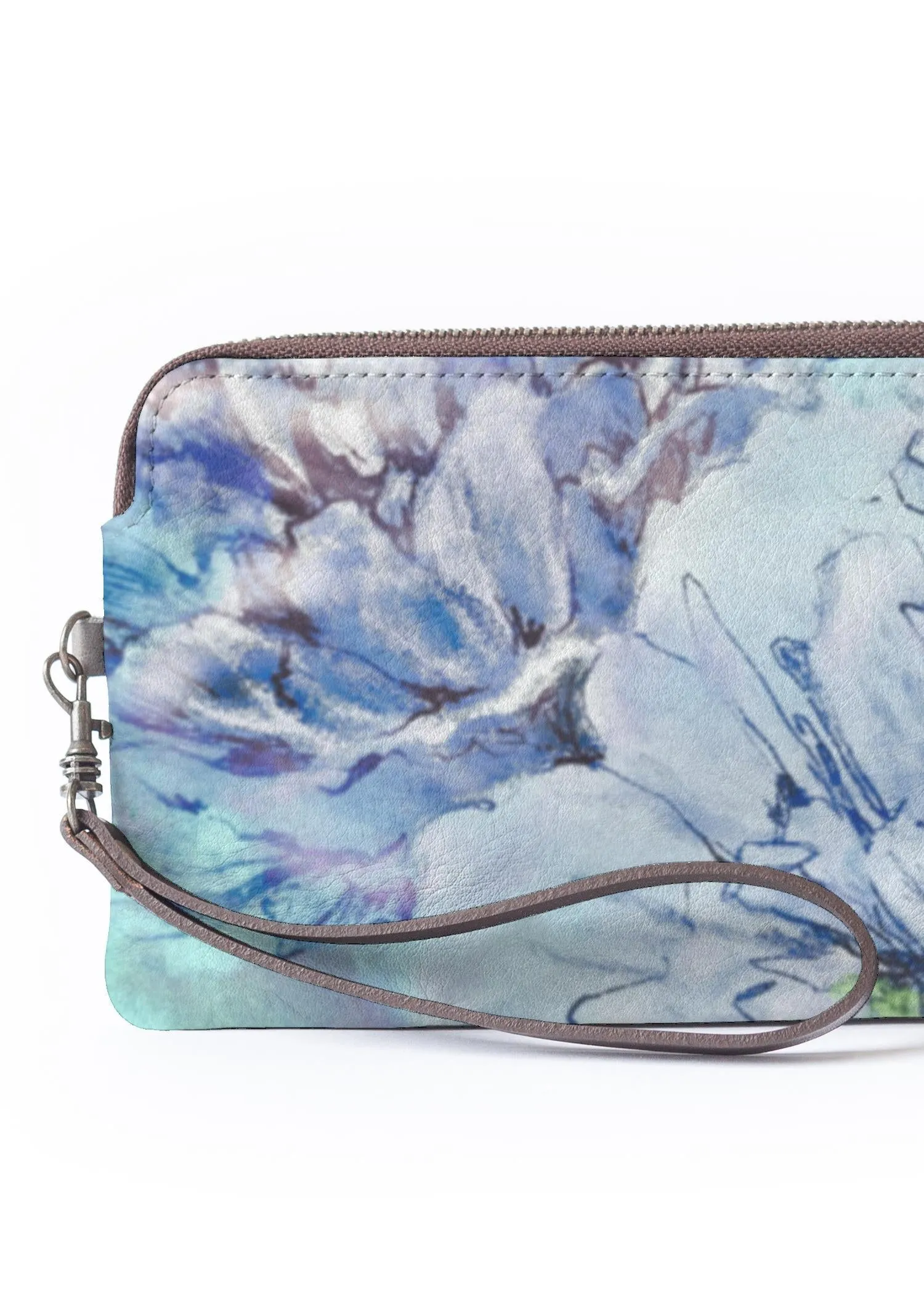 Envy Hold - Blue Peonies Clutch