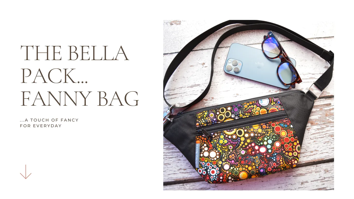 Fanny Pack or Crossbody Bag - Night FernTastic Fabric