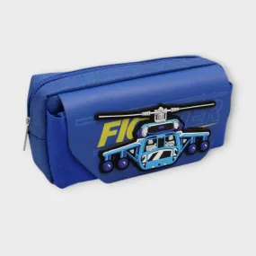 Fighter Jet Blue Pencil Case