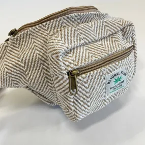 Fishbone Weave Hemp Fanny Pack