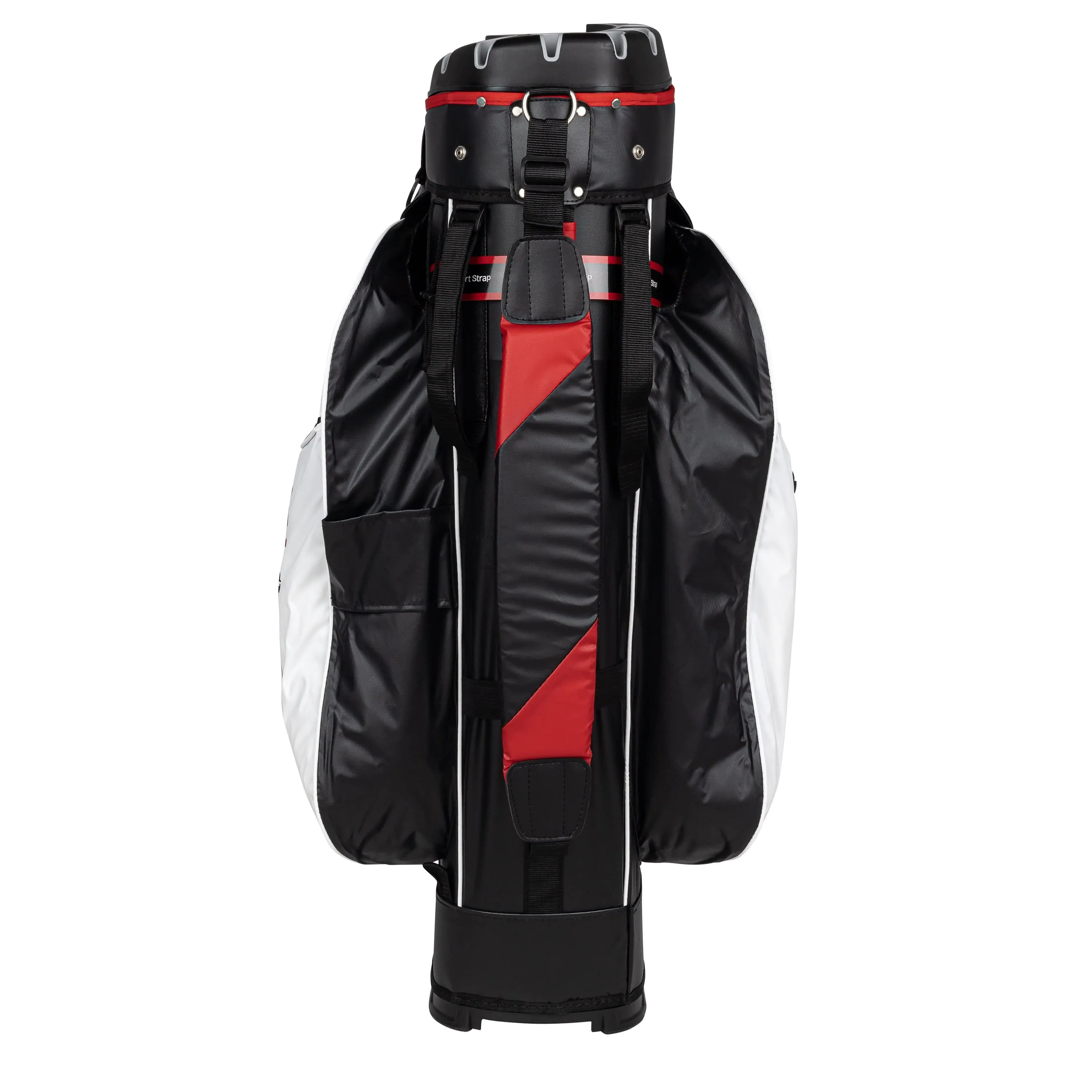 Founders Club 3rd Gen Premium Organizer 14 Way Golf Cart Bag - White/Red Waterproof